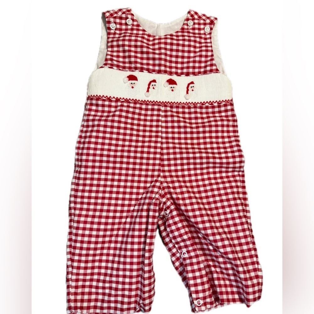 Krewe 9 mo smocked Santa longall 🎅